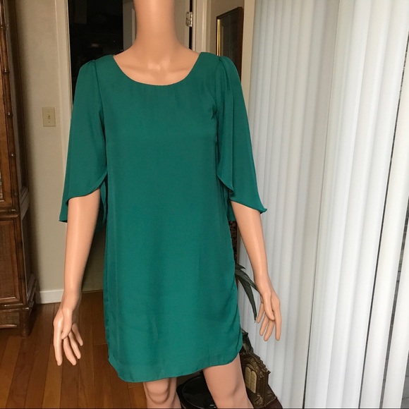 Host Pick 🎉🎉 Radiant Charlotte Russe Chiffon Green Dress - Picture 2 of 6